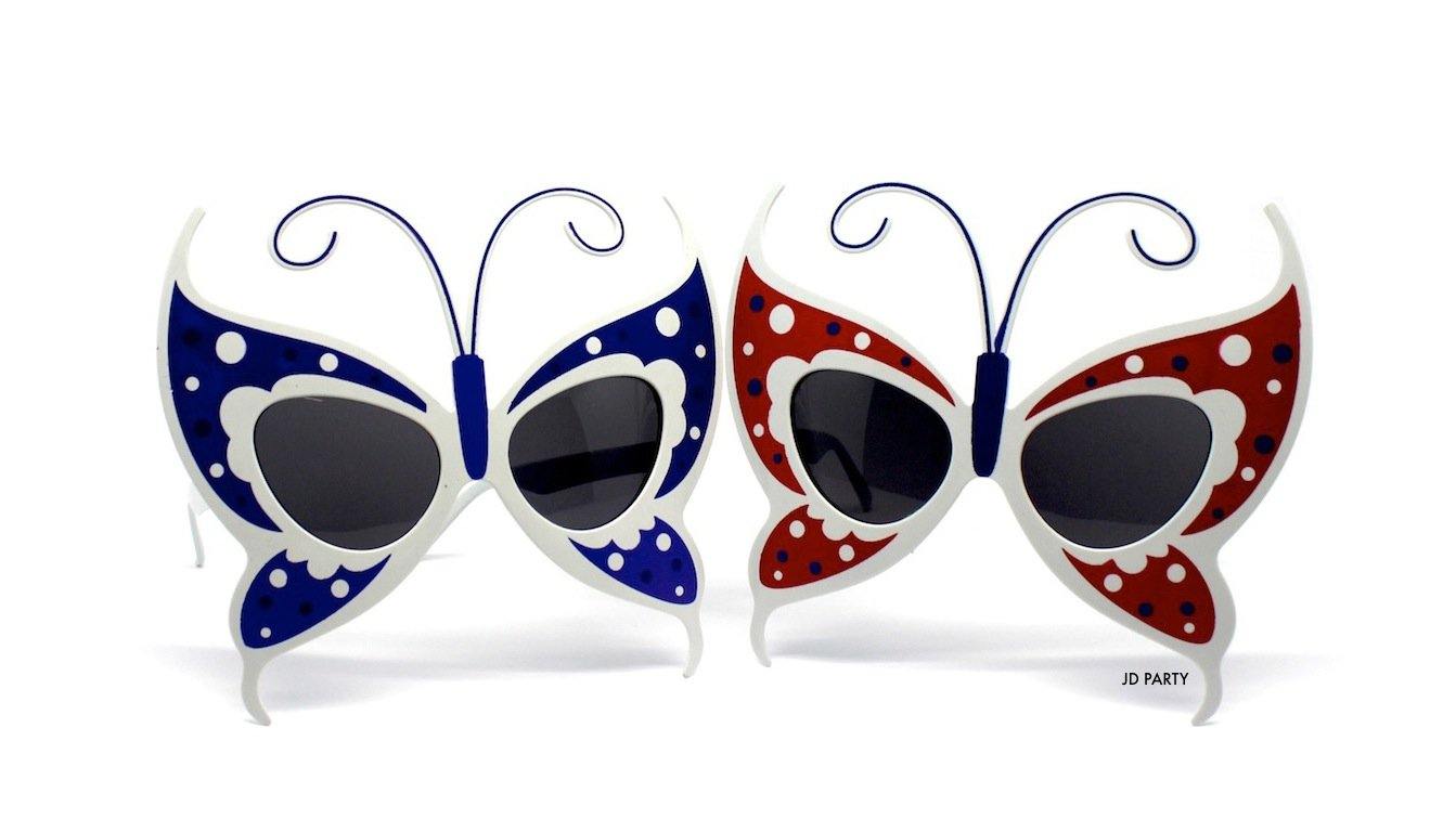 Butterfly Jumbo Party Glasses - The Base Warehouse