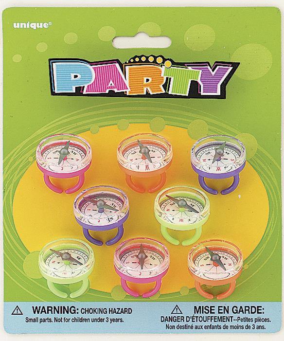 Compass Rings For Kids 8 Pack Toy Compass Rings | The Base Warehouse