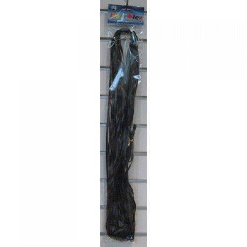 25 Pack Cut & Clipped Black Curling Ribbon - 1.75m - The Base Warehouse