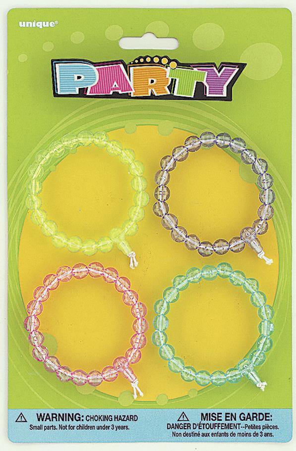 4 Pack Bead Bracelets