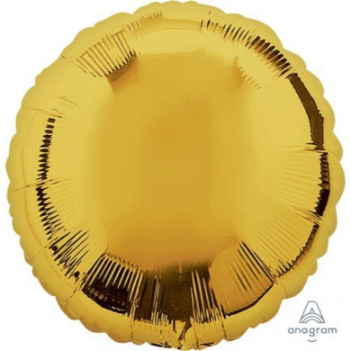 Metallic Gold Circle Foil Balloon - 45cm - The Base Warehouse