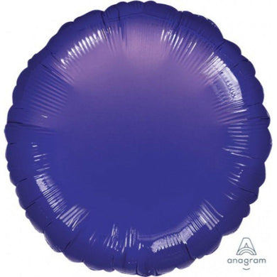 Metallic Purple Circle Foil Balloon - 45cm - The Base Warehouse