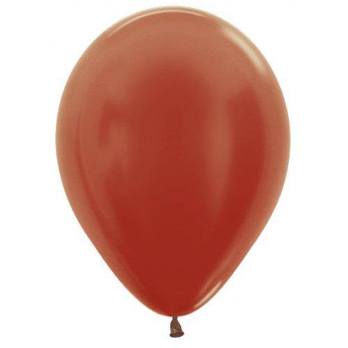 Decrotex Metallic Copper Latex Balloons - 12cm - The Base Warehouse