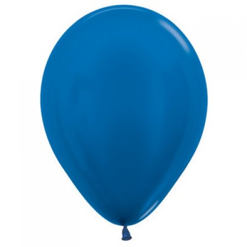 Metallic Royal Blue Latex Balloon - 12cm