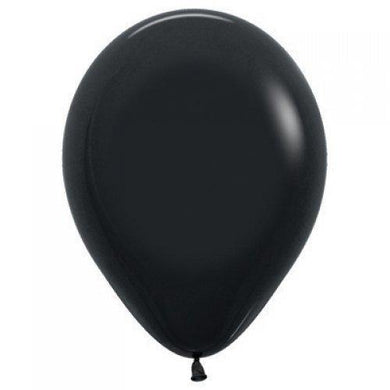 Fashion Black Latex Balloon - 30cm - The Base Warehouse