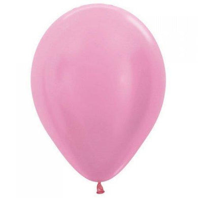 Satin Pink Latex Balloon - 30cm - The Base Warehouse