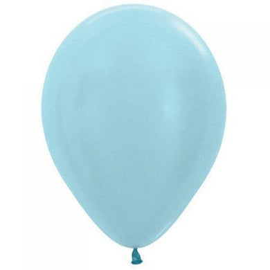 Satin Blue Latex Balloon - 30cm - The Base Warehouse