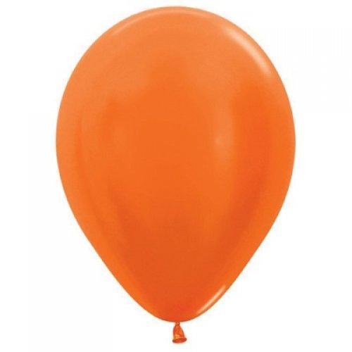 Metallic Orange Latex Balloon - 30cm