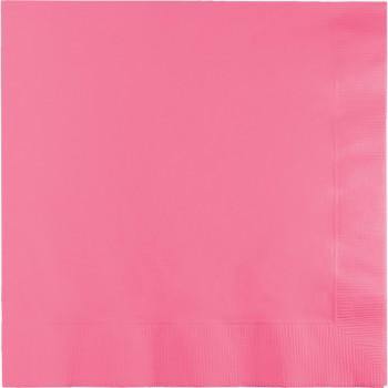 50 Pack Candy Pink Luncheon Napkins - 33cm x 33cm - The Base Warehouse