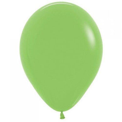 25 Pack Lime Green Latex Party Balloons - 30cm - The Base Warehouse