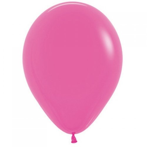 25 Pack Fuchsia Pink Latex Balloons - 30cm