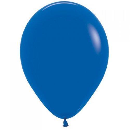 25 Pack Royal Blue Latex Balloons - 30cm