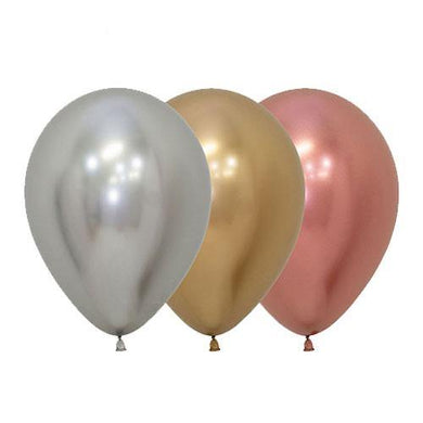 12 Pack Reflex Deluxe Assorted Latex Balloons - 30cm - The Base Warehouse