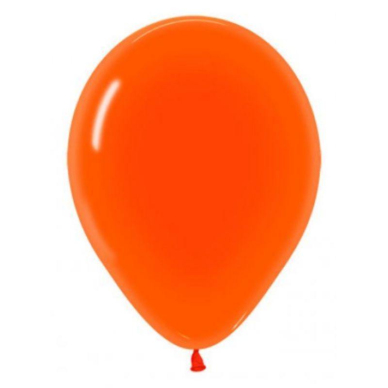 25 Pack Crystal Orange Sempertex Balloons - 30cm - The Base Warehouse