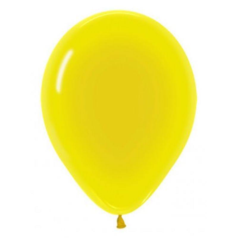 25 Pack Crystal Yellow Sempertex Balloons - 30cm - The Base Warehouse