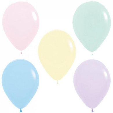 25 Pack Matte Pastel Mixed Sempertex Balloons - 30cm - The Base Warehouse