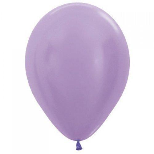 25 Pack Pearl Lilac Latex Balloons - 30cm - The Base Warehouse