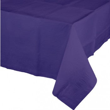 Purple Tablecover Tissue & Plastic - 137cm x 274cm