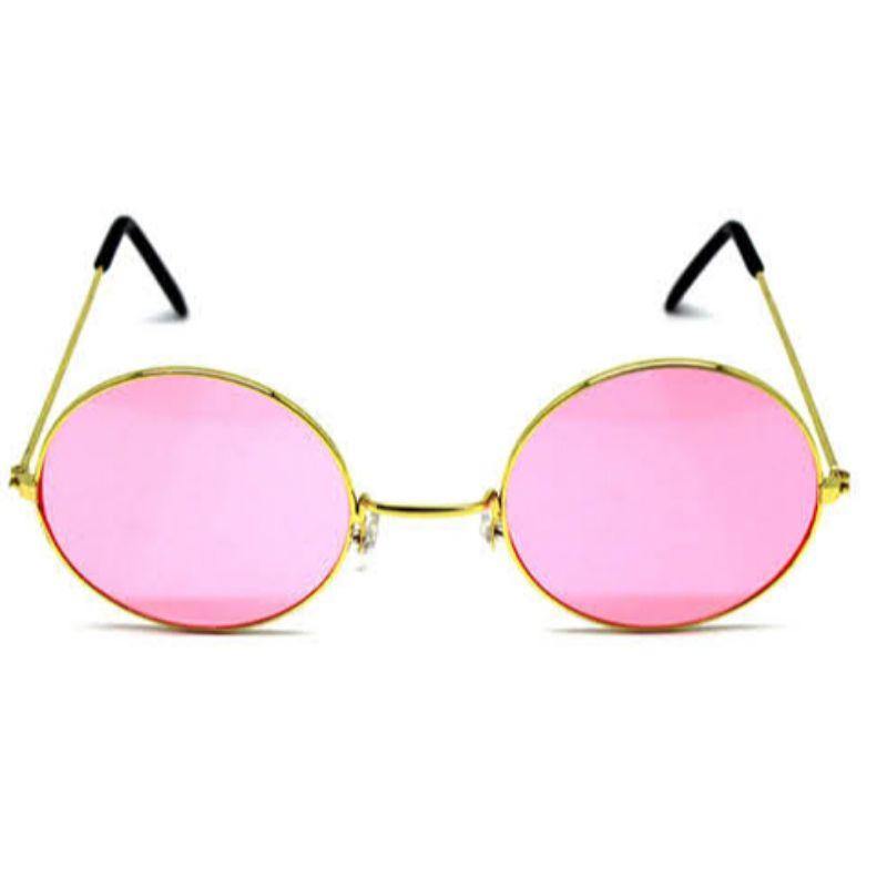 Adult Pink Hippie Party Glasses - The Base Warehouse