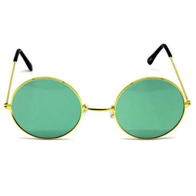 Adult Green Hippie Party Glasses - The Base Warehouse