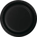 Load image into Gallery viewer, 24 Pack Black Velvet Paper Lunch Plates - 18cm - The Base Warehouse
