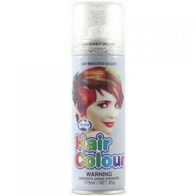 Silver Glitter Hair Spray - The Base Warehouse