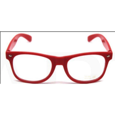 Adult Red Wayfarers Party Glasses - The Base Warehouse