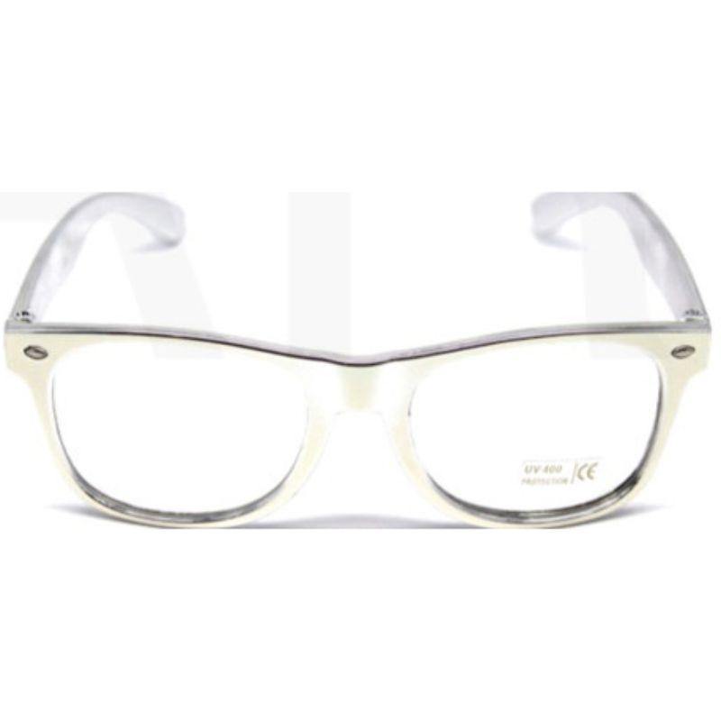 Adult Silver Wayfarers Party Glasses
