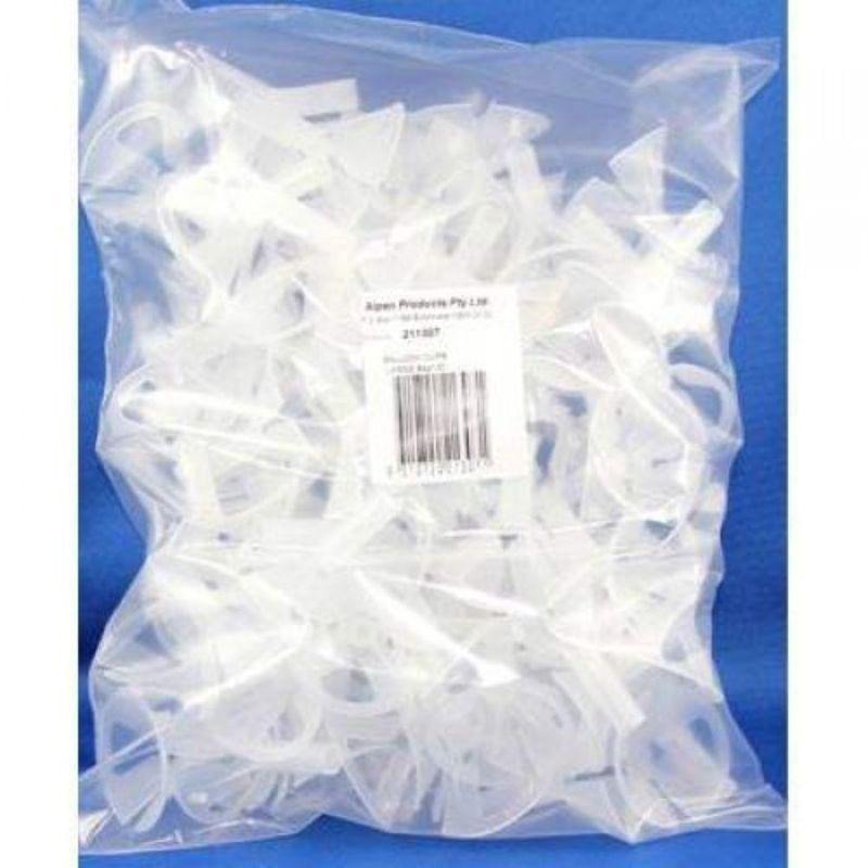 100 Pack White Balloon Caps for 5mm Sticks - The Base Warehouse