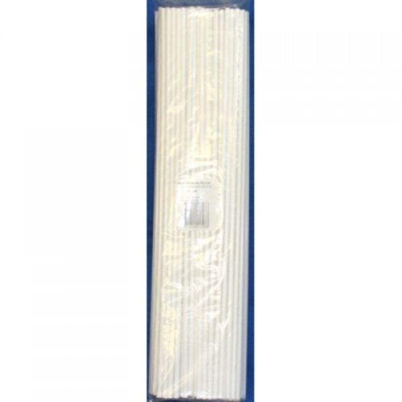 100 Pack White Balloon Sticks - 40cm - The Base Warehouse