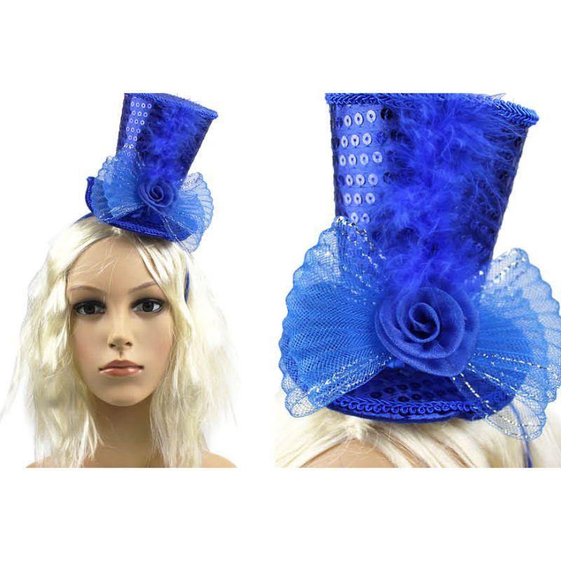 Blue Top Hat Headband - The Base Warehouse