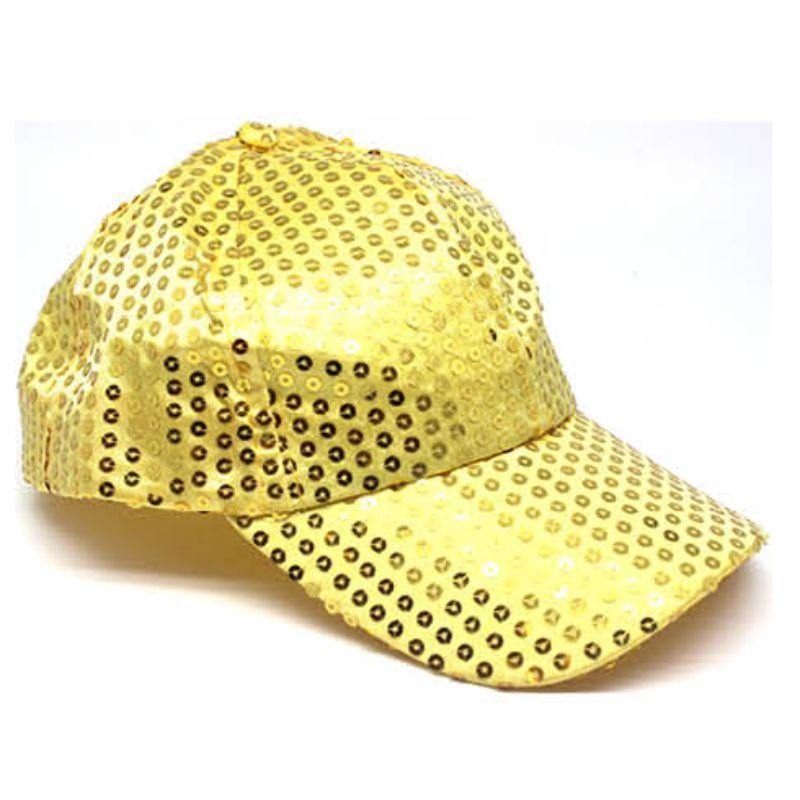 Gold Sequin Baseball Cap