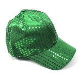 Load image into Gallery viewer, Green Sequin Baseball Cap - The Base Warehouse
