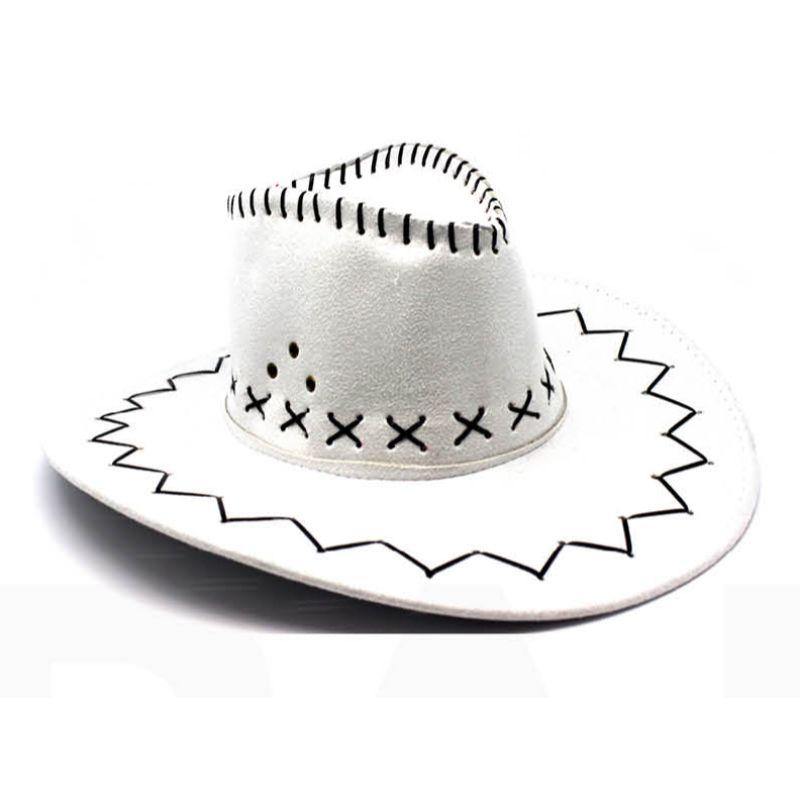 White Stitched Cowboy Hat
