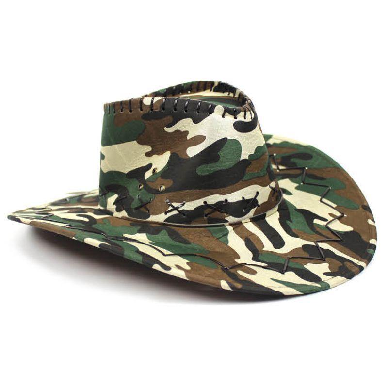Adult Camouflage Cowboy Hat - The Base Warehouse