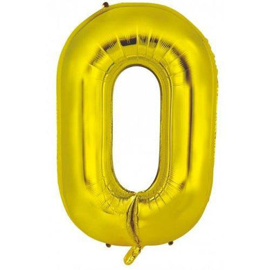 Gold Decrotex Letter O Foil Balloon - 86cm - The Base Warehouse