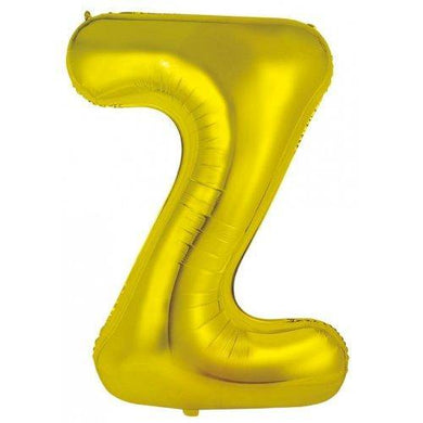 Gold Decrotex Letter Z Foil Balloon - 86cm - The Base Warehouse