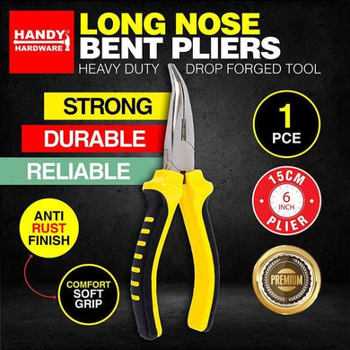Long Nose Bent Pliers - 15cm - The Base Warehouse