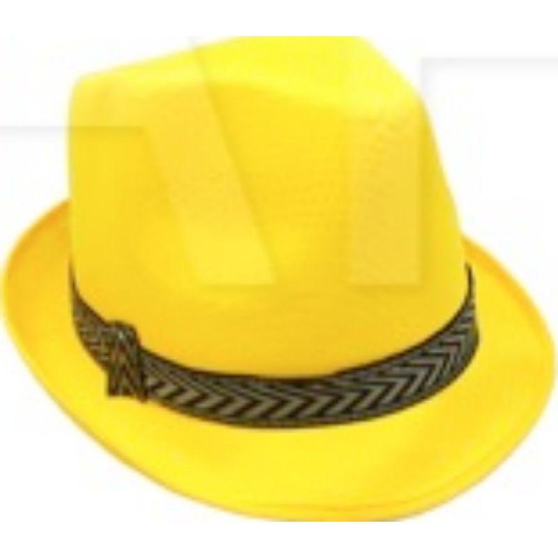 Yellow Trilby Summer Hat
