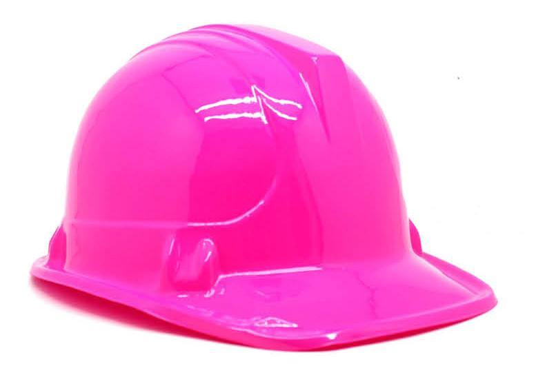 Pink Plastic Builder Helmet - The Base Warehouse