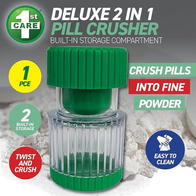 Deluxe 2 in 1 Pill Crusher - 4.5cm x 8.5cm - The Base Warehouse