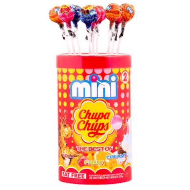50 Pack Mini Chupachups in Tub