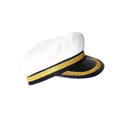 Adults Gold Trim Sailor Hat - The Base Warehouse