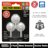 Load image into Gallery viewer, 3 Pack Suction Hooks - 3.6cm
