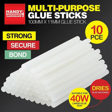 10 Pack Multi-Purpose Glue Sticks - 100mm x 11mm - The Base Warehouse