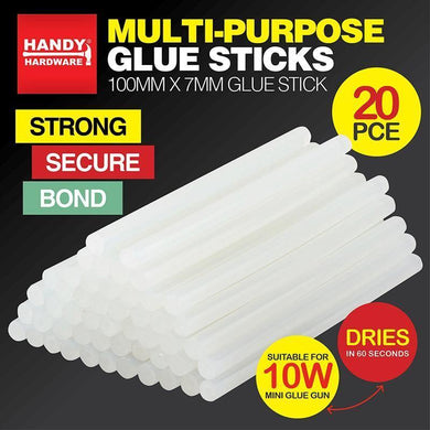 20 Pack Multi-Purpose Glue Sticks - 100mm x 7mm - The Base Warehouse