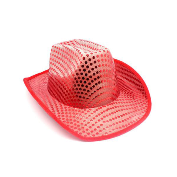 Red Sequin Cowboy Hat