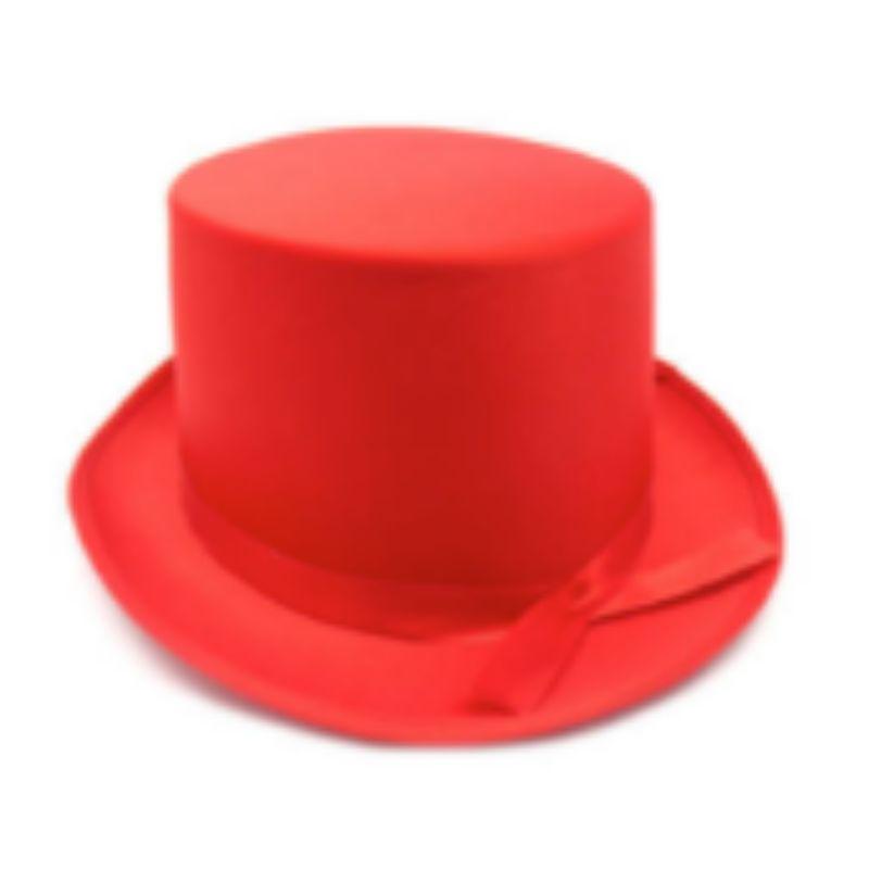 Red Satin Top Hat