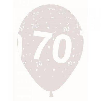 Crystal Clear 70 Printed Latex Balloon - 30cm - The Base Warehouse