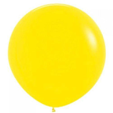 Fashion Yellow Latex Balloon - 90cm - The Base Warehouse